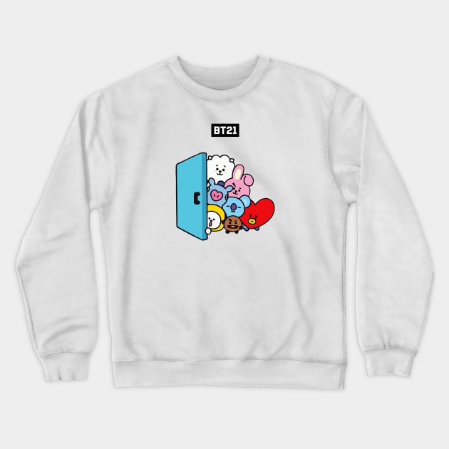 bt21 bts exclusive design 2 Crewneck Sweatshirt by Typography Dose